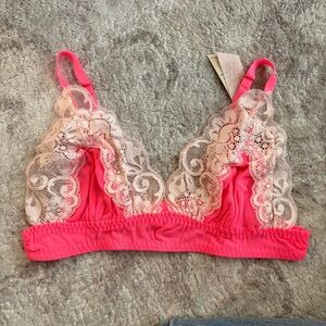 We Are HaH Free People On the Double Bralette Bra Lace Small New